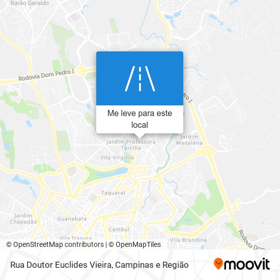 Rua Doutor Euclides Vieira mapa