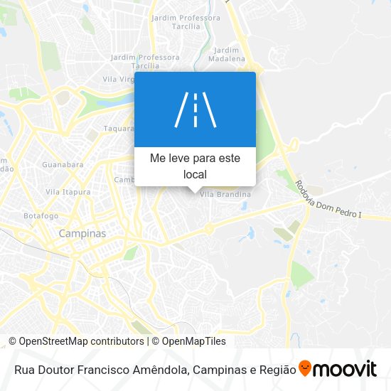 Rua Doutor Francisco Amêndola mapa