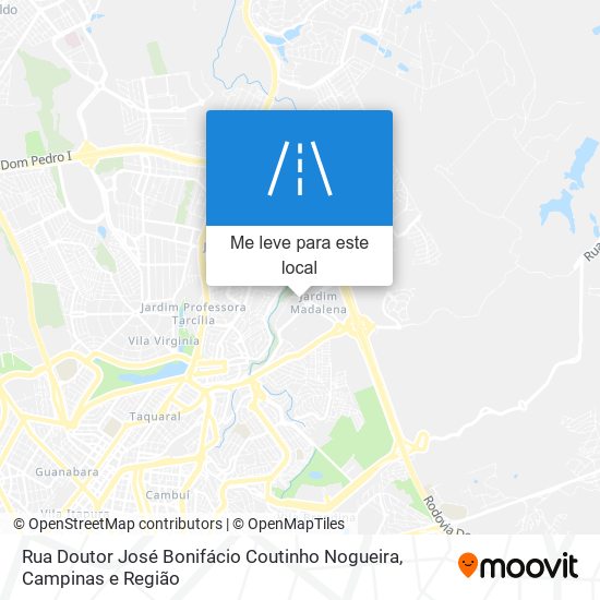 Rua Doutor José Bonifácio Coutinho Nogueira mapa