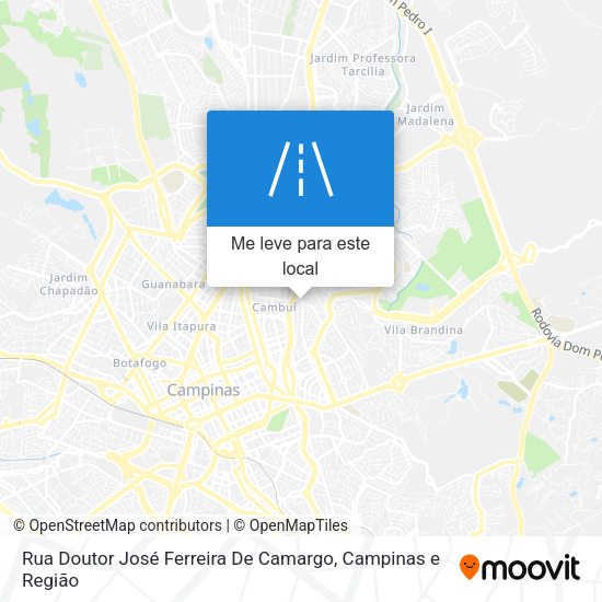Rua Doutor José Ferreira De Camargo mapa