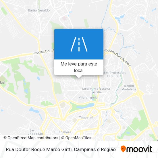Rua Doutor Roque Marco Gatti mapa