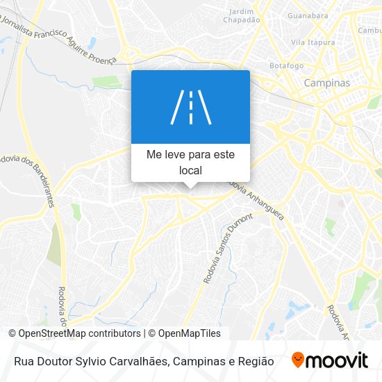 Rua Doutor Sylvio Carvalhães mapa
