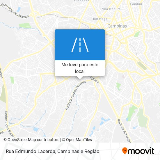 Rua Edmundo Lacerda mapa