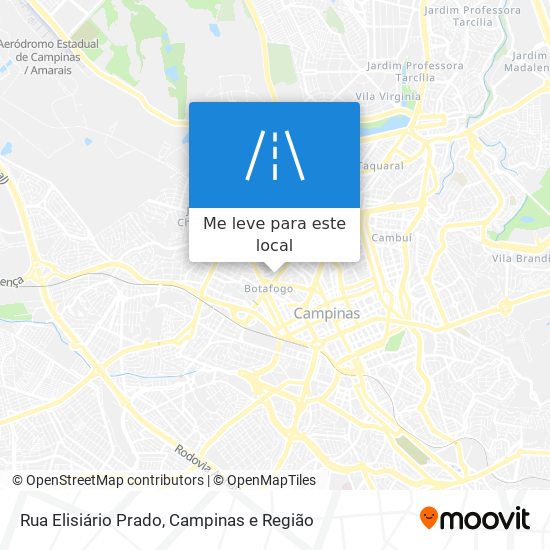 Rua Elisiário Prado mapa