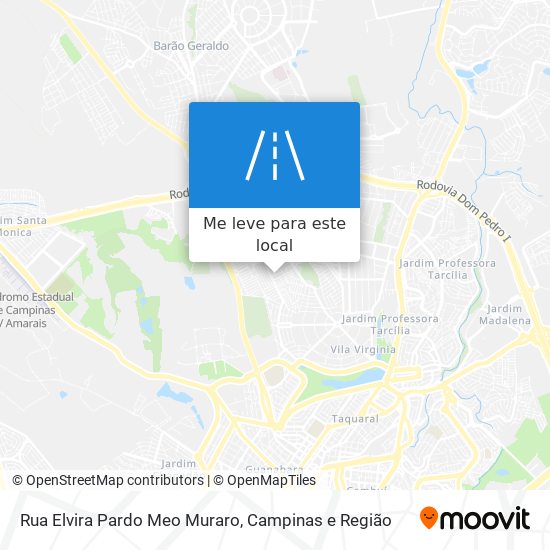 Rua Elvira Pardo Meo Muraro mapa