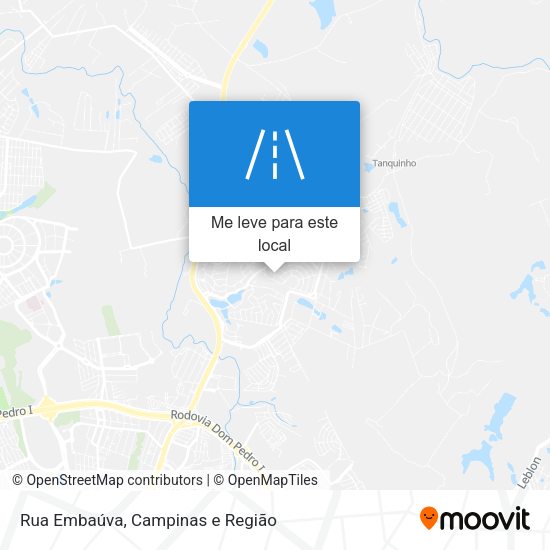 Rua Embaúva mapa