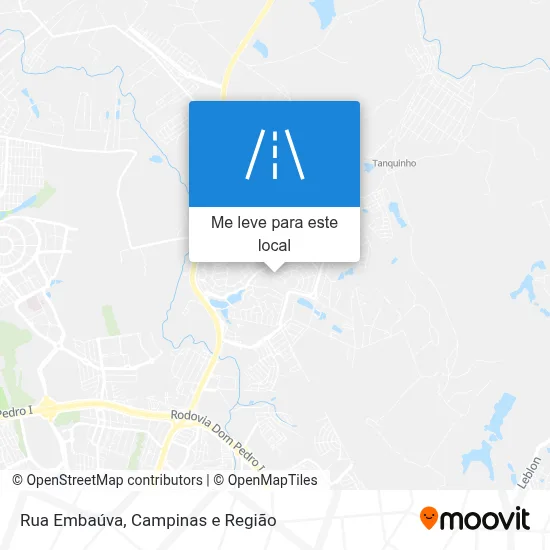 Rua Embaúva mapa