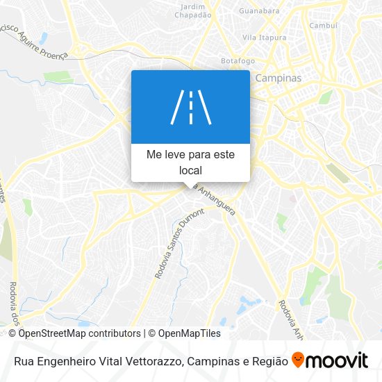 Rua Engenheiro Vital Vettorazzo mapa