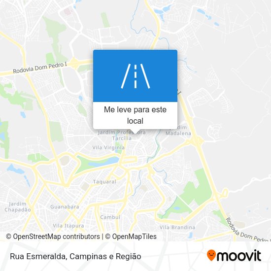 Rua Esmeralda mapa