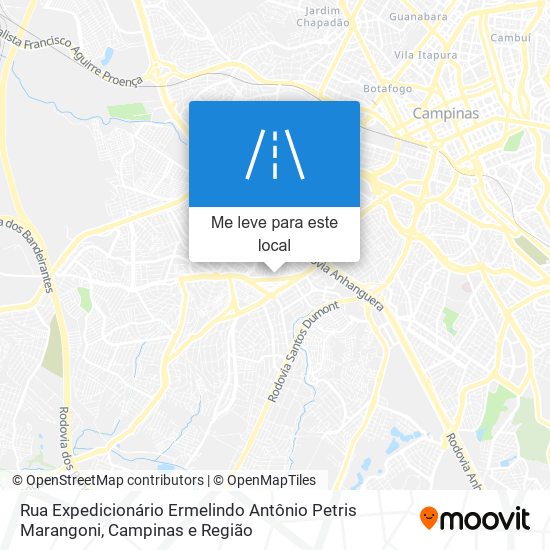 Rua Expedicionário Ermelindo Antônio Petris Marangoni mapa
