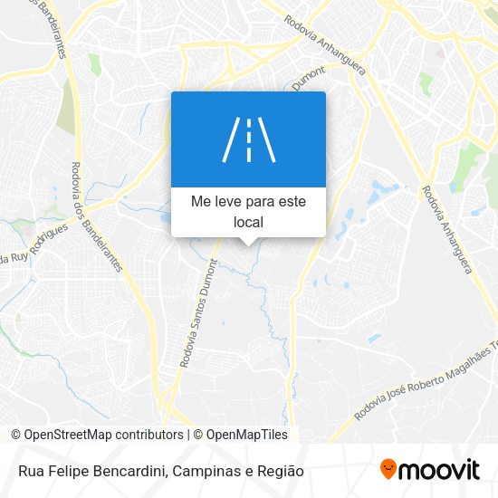 Rua Felipe Bencardini mapa