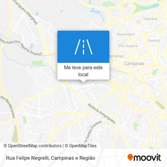 Rua Felipe Negrelli mapa