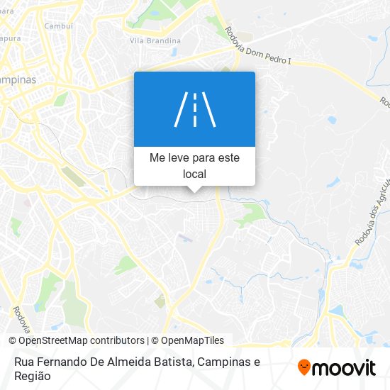 Rua Fernando De Almeida Batista mapa