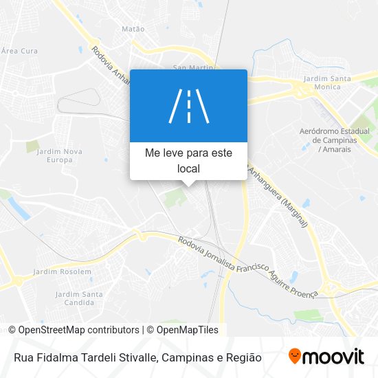 Rua Fidalma Tardeli Stivalle mapa