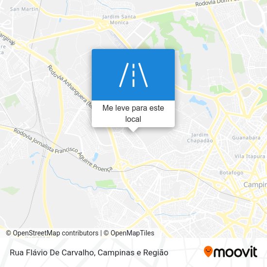 Rua Flávio De Carvalho mapa
