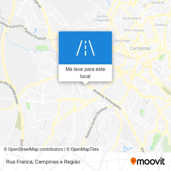 Rua Franca mapa