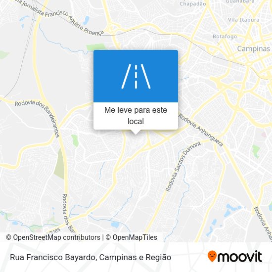 Rua Francisco Bayardo mapa