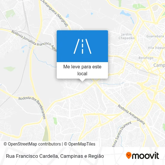 Rua Francisco Cardella mapa