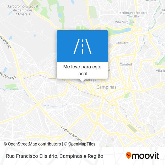 Rua Francisco Elisiário mapa