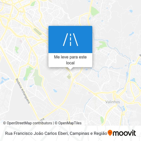 Rua Francisco João Carlos Eberi mapa