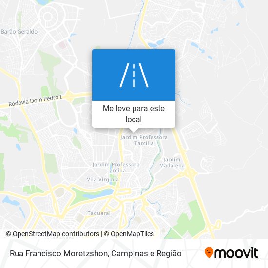 Rua Francisco Moretzshon mapa