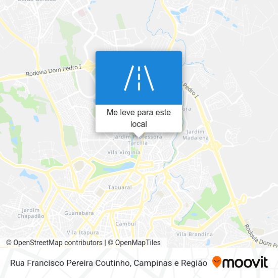 Rua Francisco Pereira Coutinho mapa