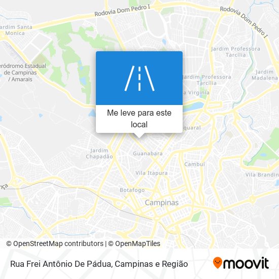 Rua Frei Antônio De Pádua mapa