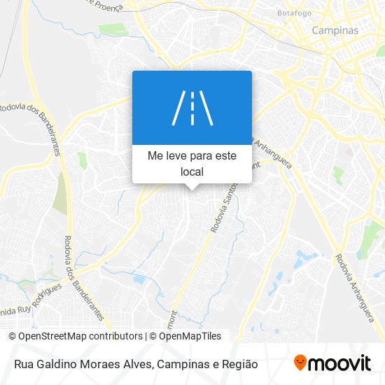 Rua Galdino Moraes Alves mapa