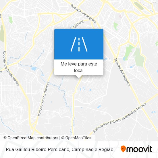 Rua Galileu Ribeiro Persicano mapa