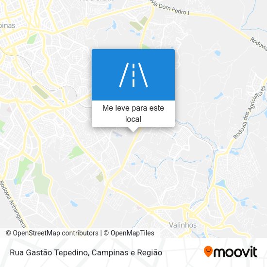 Rua Gastão Tepedino mapa