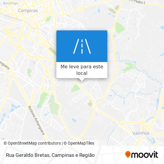 Rua Geraldo Bretas mapa