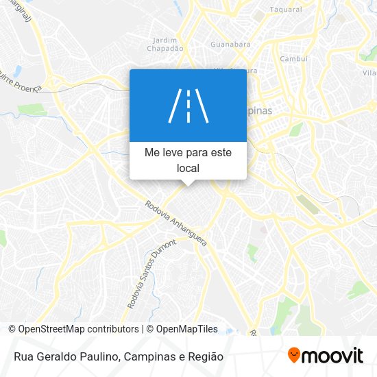 Rua Geraldo Paulino mapa