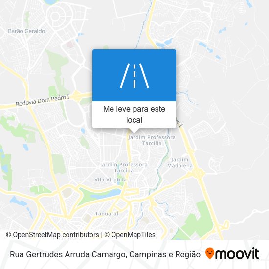 Rua Gertrudes Arruda Camargo mapa