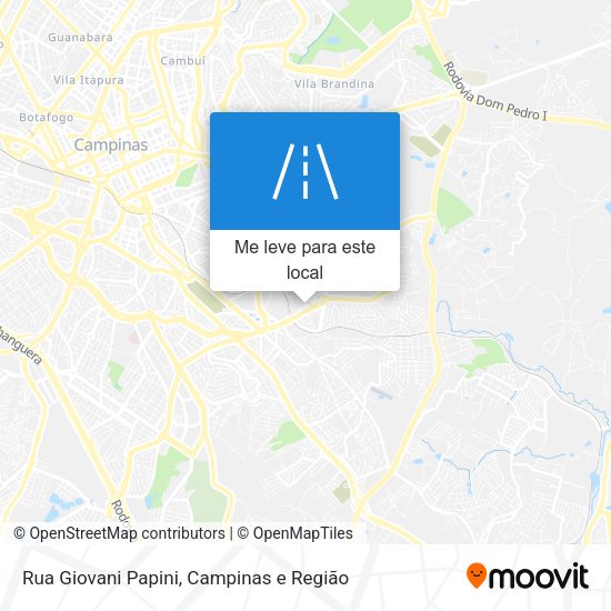 Rua Giovani Papini mapa
