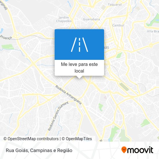 Rua Goiás mapa