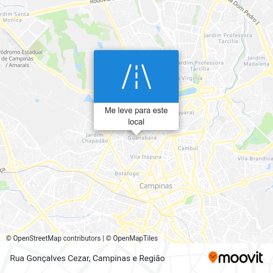 Rua Gonçalves Cezar mapa