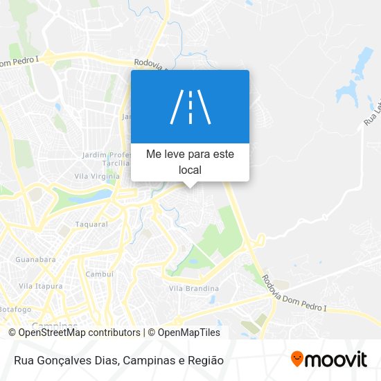 Rua Gonçalves Dias mapa