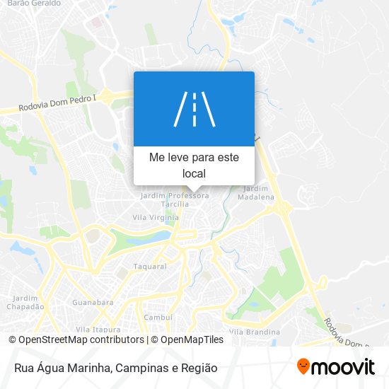 Rua Água Marinha mapa