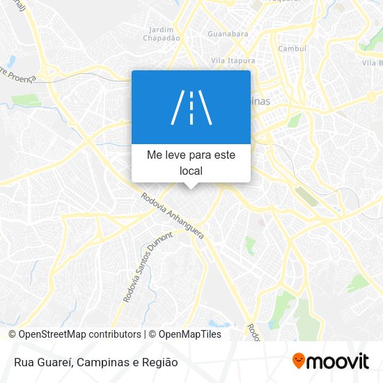 Rua Guareí mapa