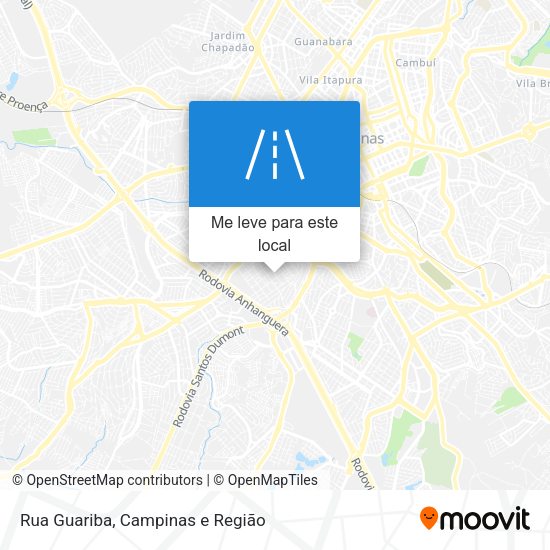 Rua Guariba mapa