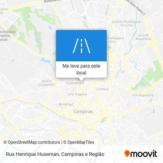 Rua Henrique Huseman mapa