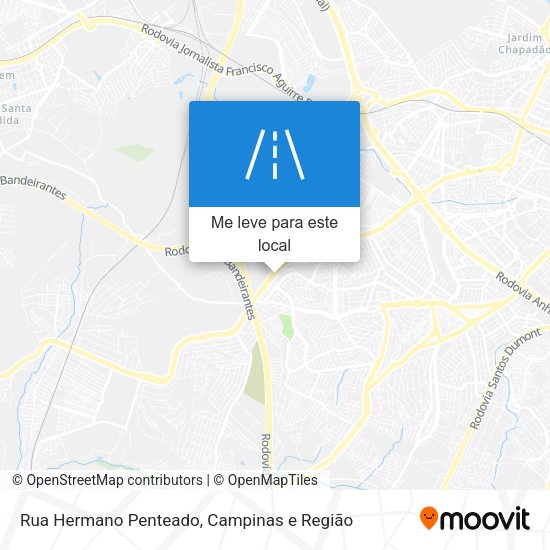 Rua Hermano Penteado mapa