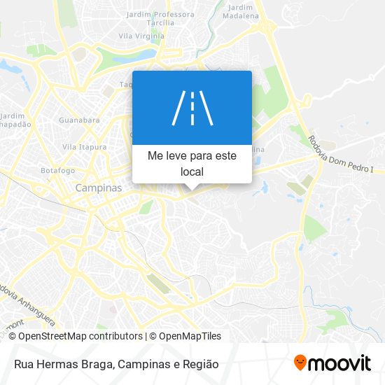 Rua Hermas Braga mapa