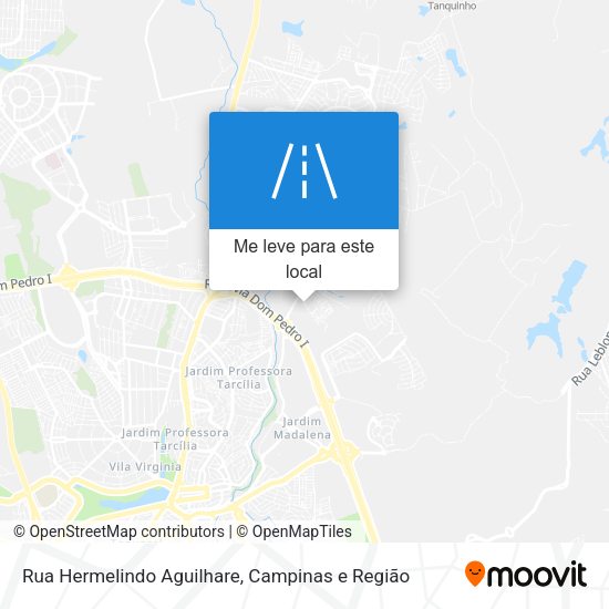 Rua Hermelindo Aguilhare mapa