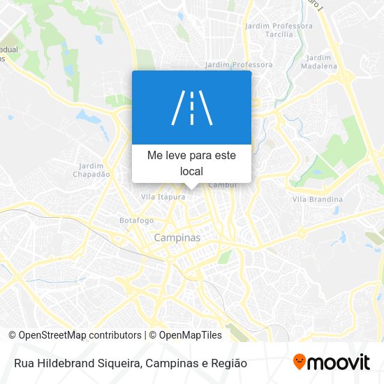 Rua Hildebrand Siqueira mapa