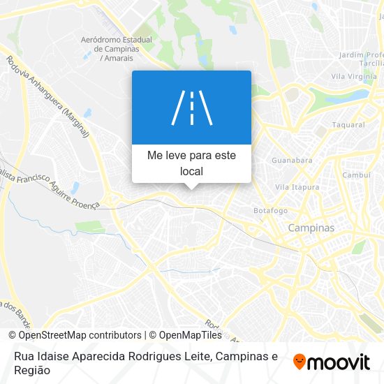 Rua Idaise Aparecida Rodrigues Leite mapa