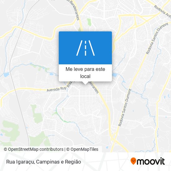 Rua Igaraçu mapa