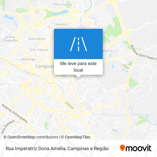 Rua Imperatriz Dona Amélia mapa