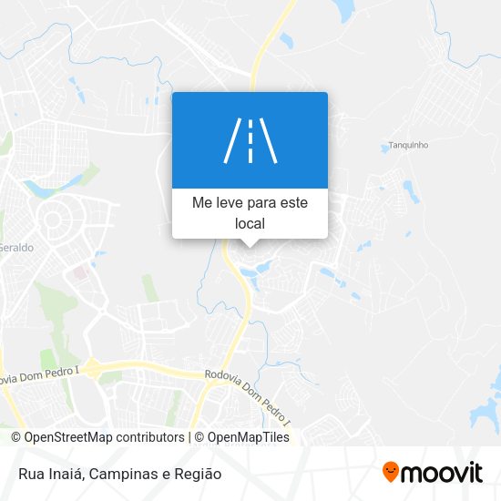 Rua Inaiá mapa