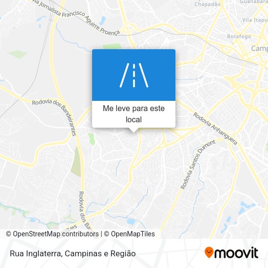 Rua Inglaterra mapa